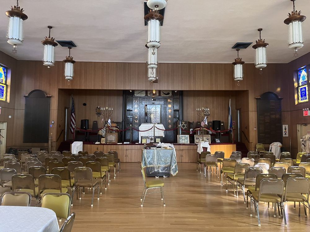 The event hall and stage