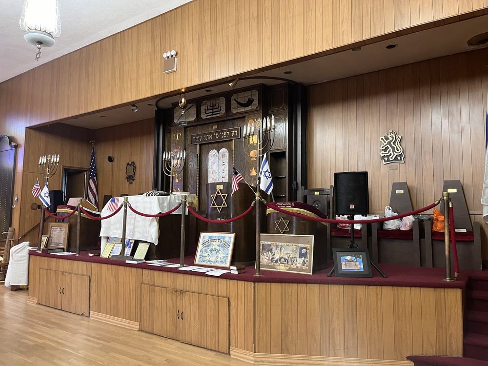 Memorial boards in the sanctuary